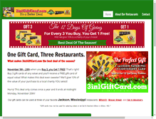 Tablet Screenshot of 3in1giftcard.com